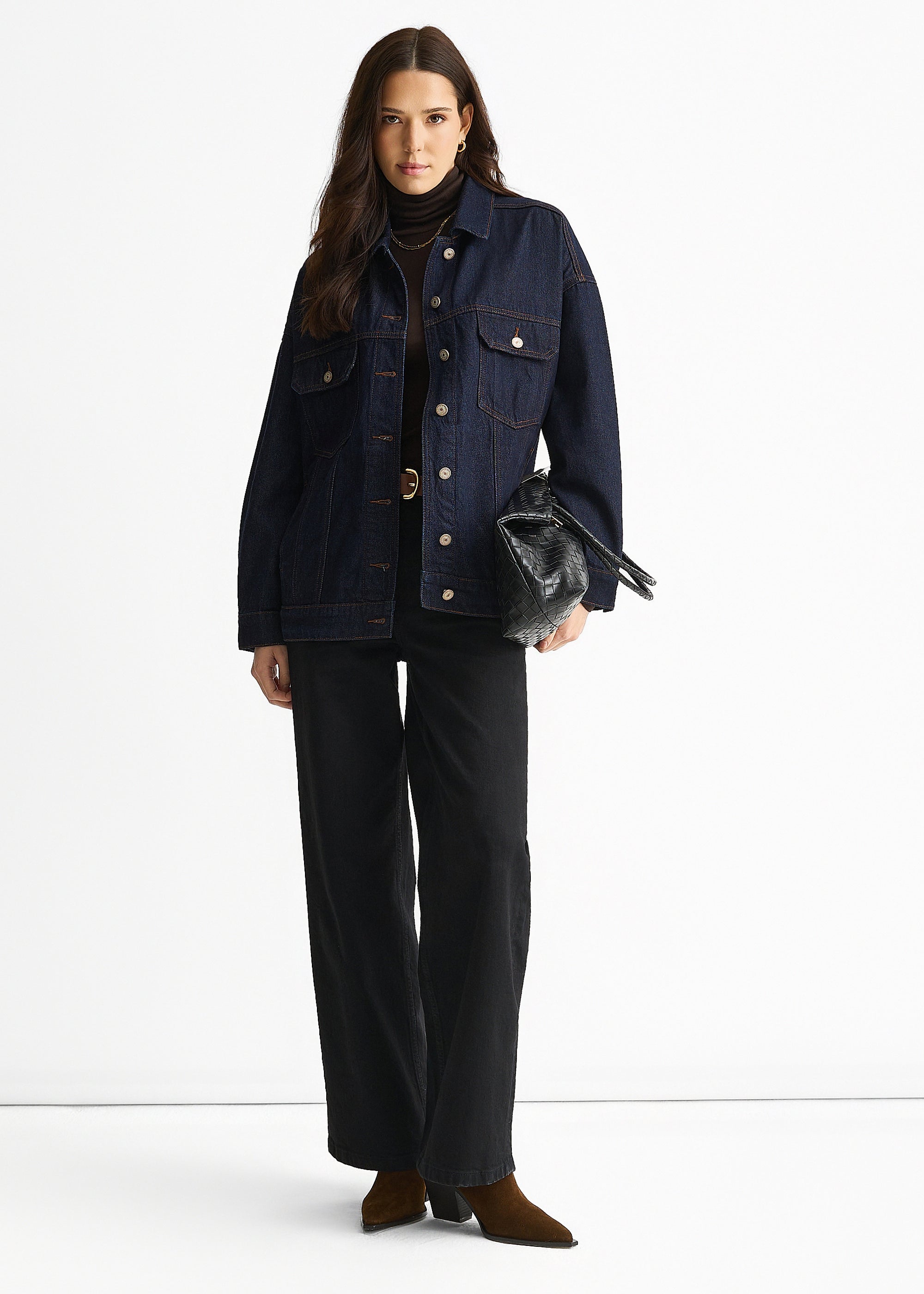 Dark Indigo Denim Trucker Jacket