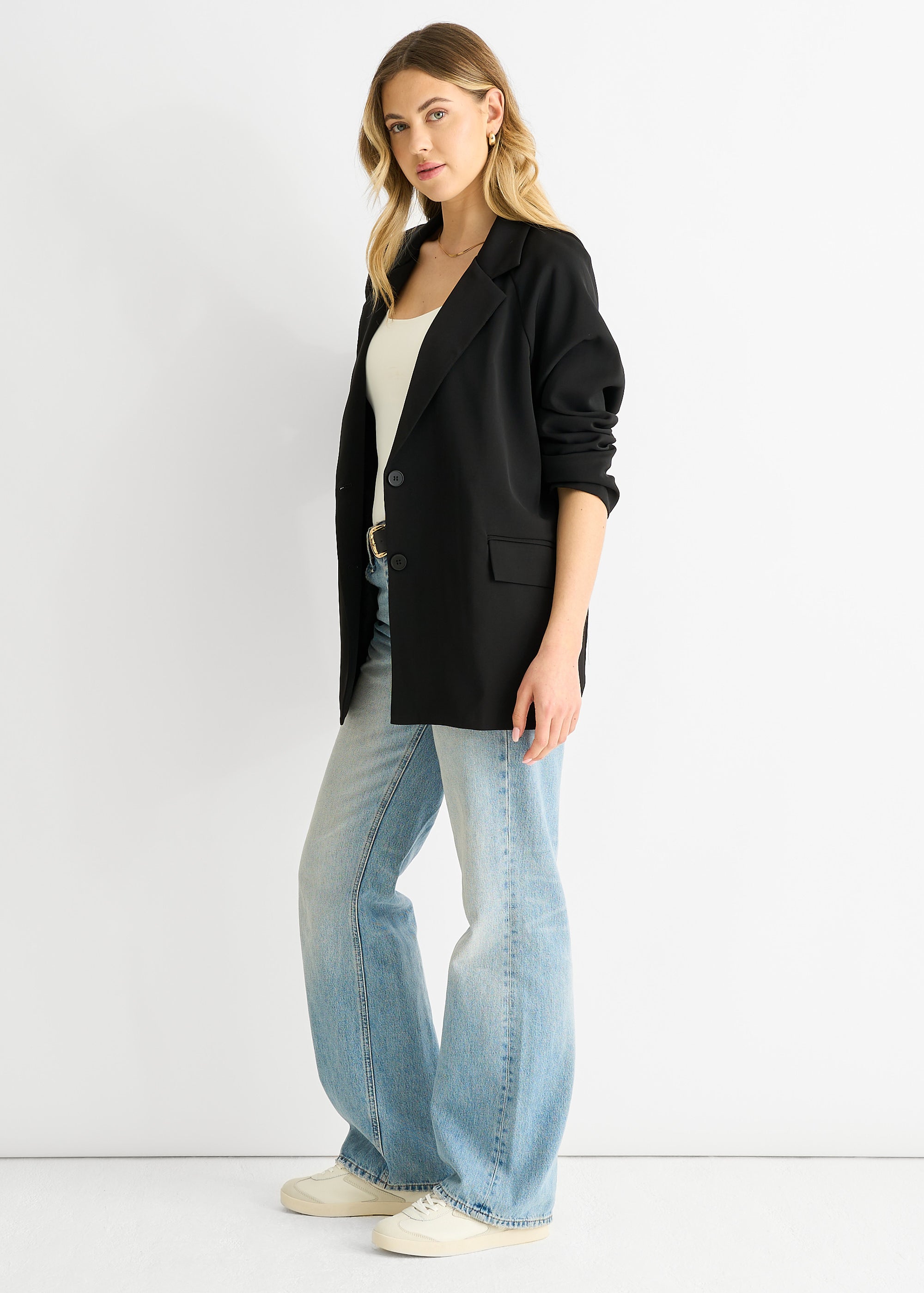 Black Oversized Tailored Blazer