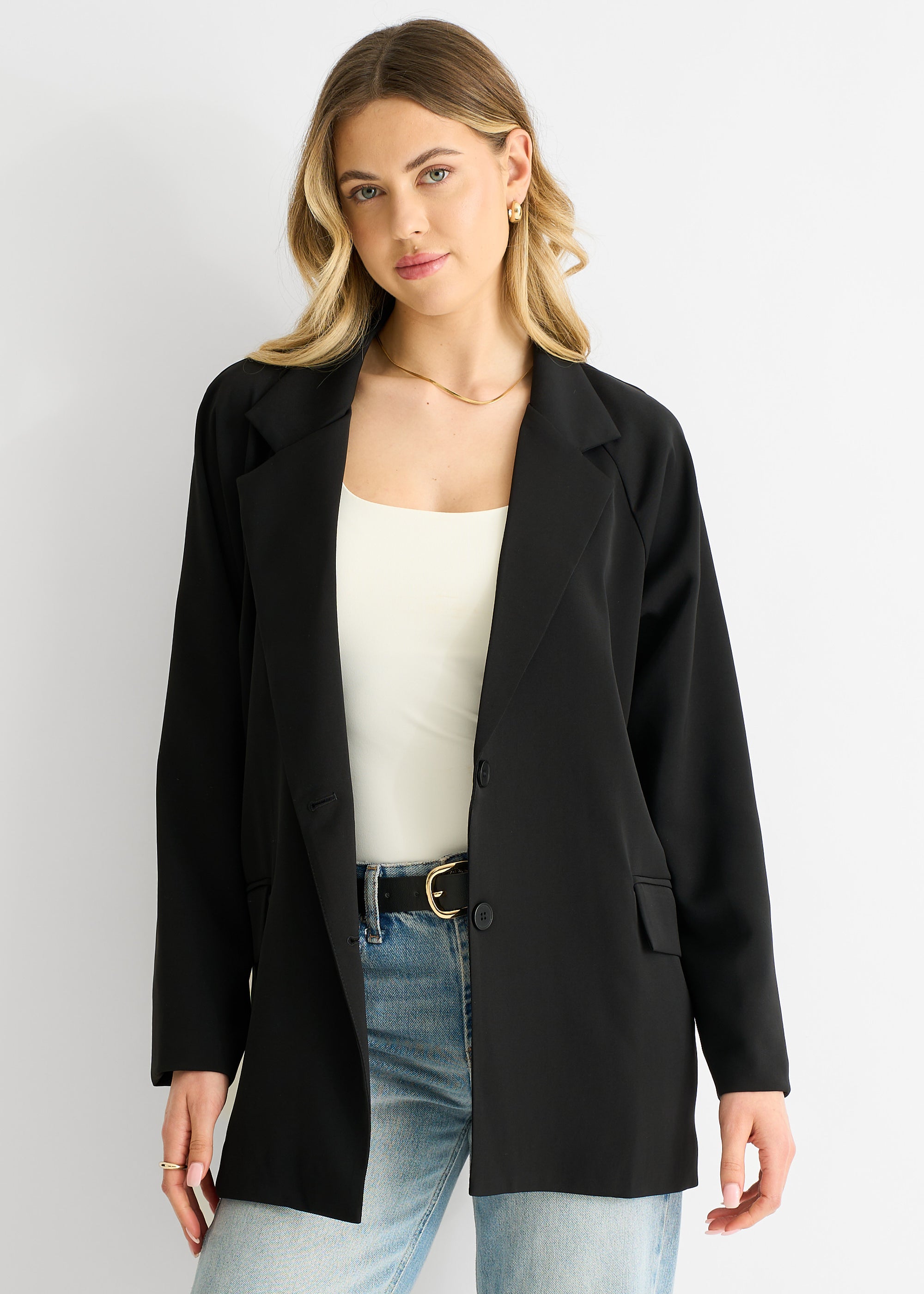 Black Oversized Tailored Blazer