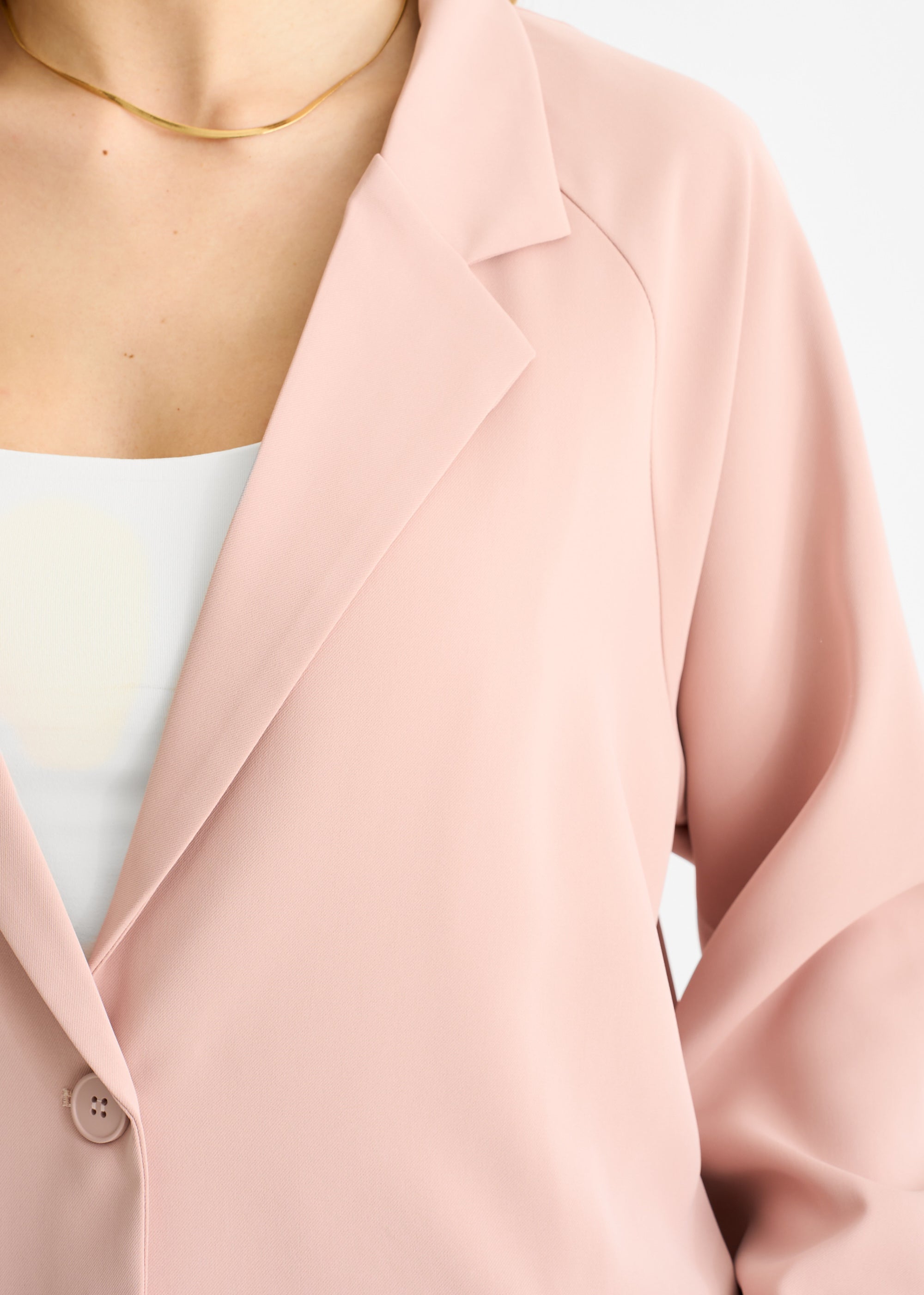 Blush Oversized Tailored Blazer