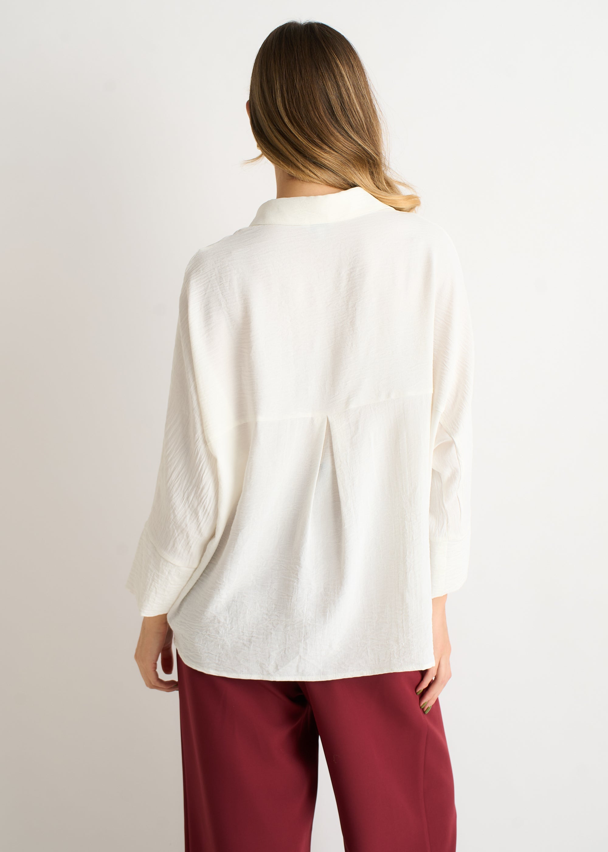 Ivory Kimono Oversized Blouse